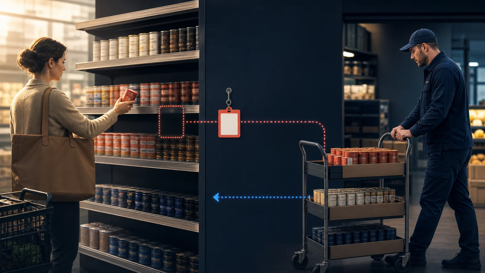 Pull, don't push: a card advances only when capacity opens downstream.