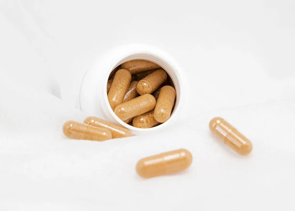 NAC (N-acetylcysteine) capsules, the glutathione precursor with strong evidence for compulsive-behavior modulation.