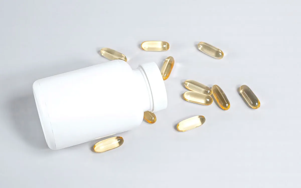 Fish oil softgels, with EPA as the symptom-driving component in ADHD trials.