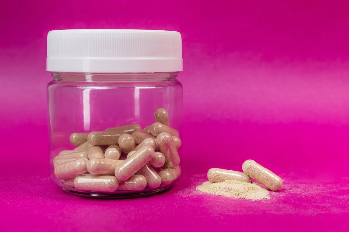 Magnesium glycinate capsules, the GABA-supporting form most relevant for ADHD anxiety and sleep.