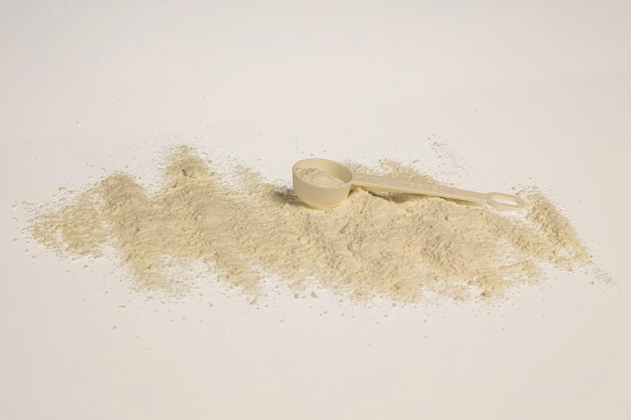 Taurine powder, the sulfur amino acid with GABA-A activity.