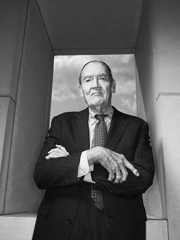 Bogle's core move: stop trying to find the needle. Buy the haystack.